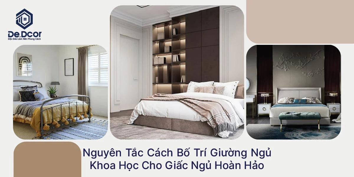 Nguyên Tắc Cách Bố Trí Giường Ngủ Khoa Học Cho Giấc Ngủ Hoàn Hảo
