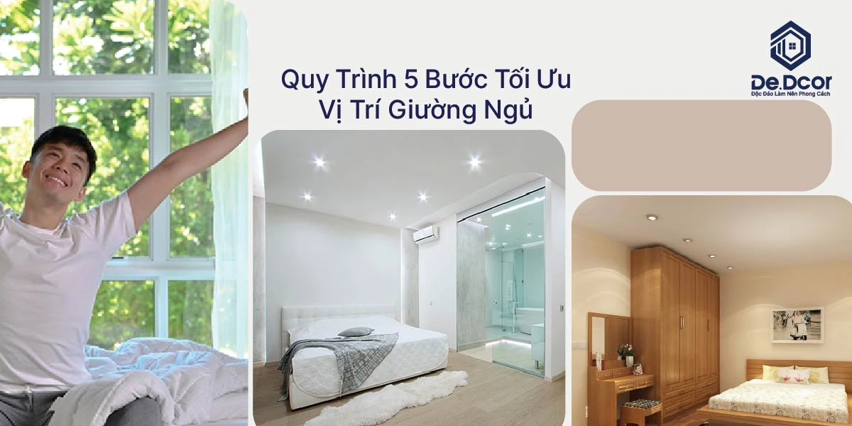 Nguyên Tắc Cách Bố Trí Giường Ngủ Khoa Học Cho Giấc Ngủ Hoàn Hảo