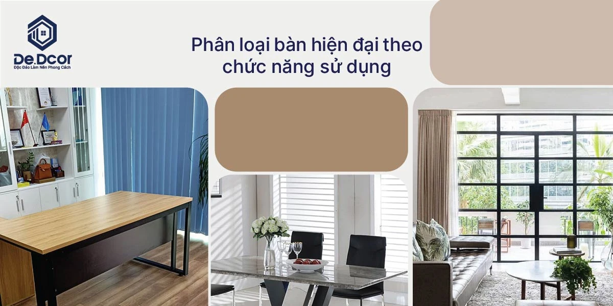 10 Mẫu Bàn Hiện Đại Đẹp Nhất 2024: Xu Hướng Thiết Kế Thông Minh Cho Không Gian Sống Hoàn Hảo