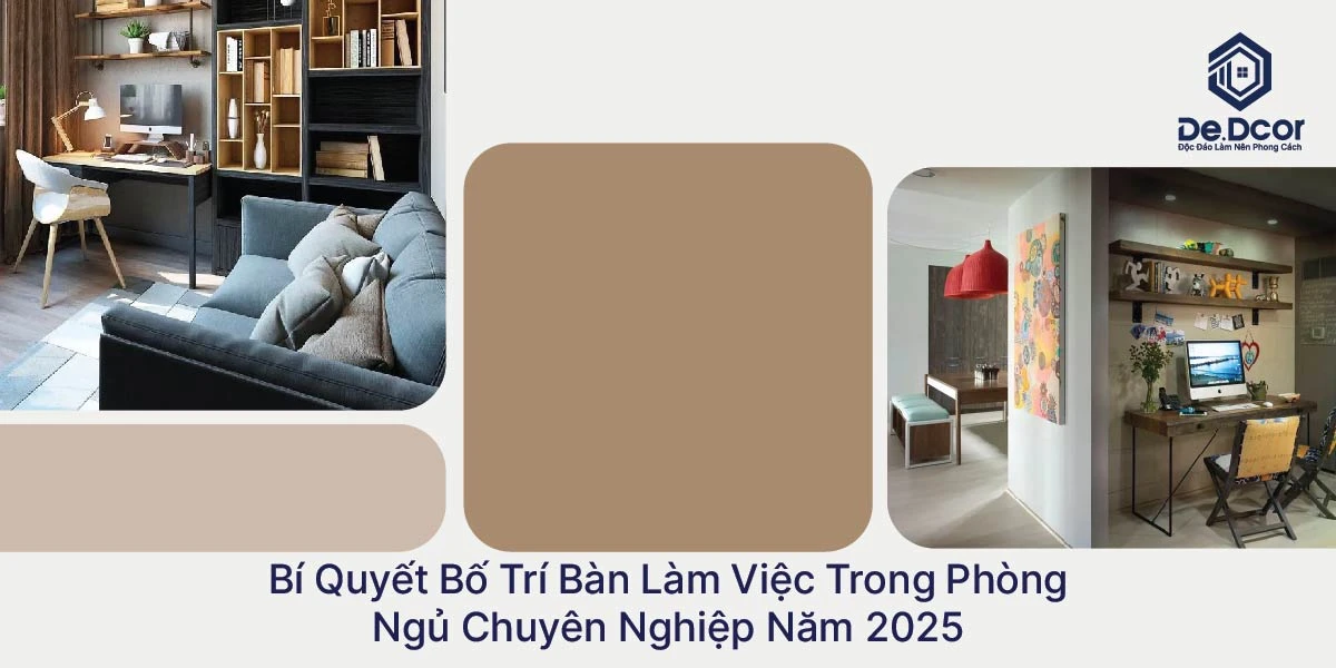 Bí Quyết Bố Trí Bàn Làm Việc Trong Phòng Ngủ Chuyên Nghiệp Năm 2025