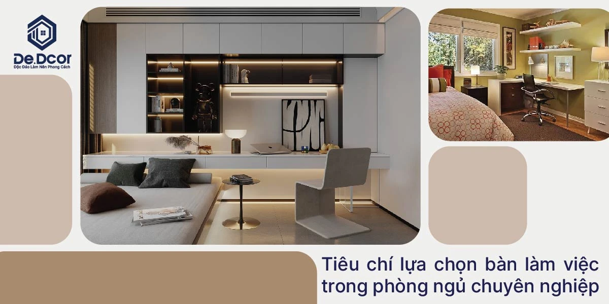 Bí Quyết Bố Trí Bàn Làm Việc Trong Phòng Ngủ Chuyên Nghiệp Năm 2025