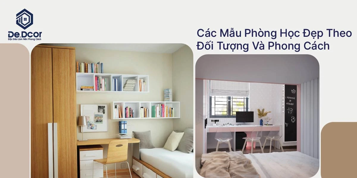 Các Mẫu Phòng Học Đẹp Hiện Đại: Thiết Kế Thông Minh Tối Ưu Không Gian 2025