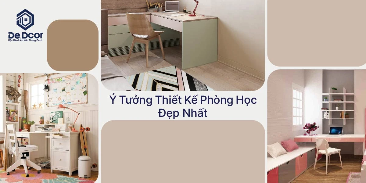 Các Mẫu Phòng Học Đẹp Hiện Đại: Thiết Kế Thông Minh Tối Ưu Không Gian 2025