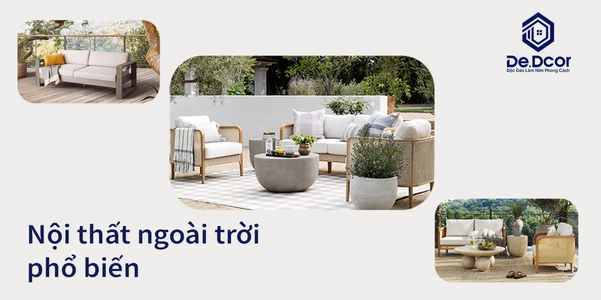 Nội thất trong nhà và nội thất ngoài trời khác nhau như thế nào?
