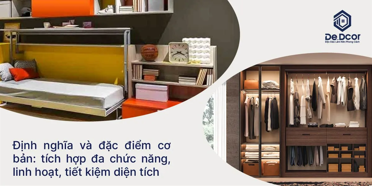 Đồ nội thất thông minh một trong những tối ưu cho không gian sống hiện đại