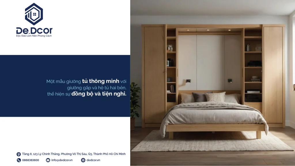 Khám Phá Giường Thông Minh: Nội Thất Đa Năng Cho Phòng Ngủ Tiện Nghi, Gọn Gàng