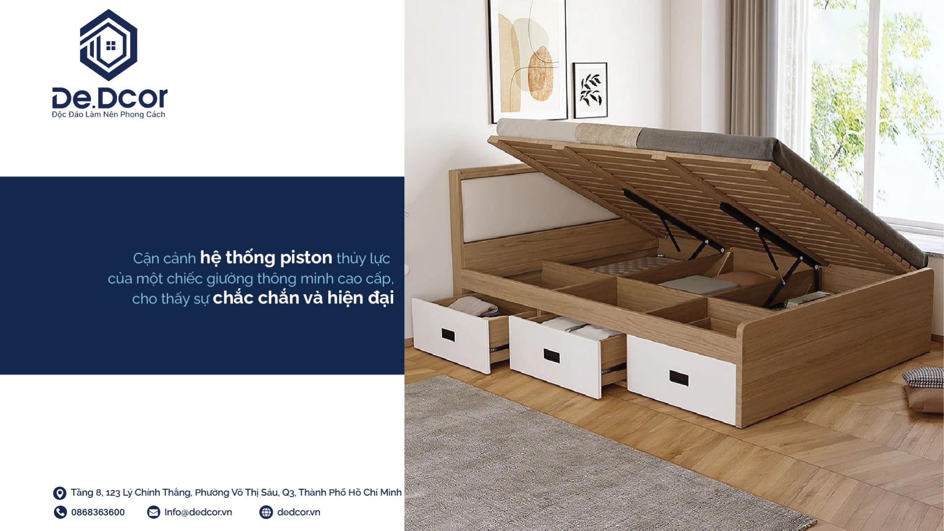Khám Phá Giường Thông Minh: Nội Thất Đa Năng Cho Phòng Ngủ Tiện Nghi, Gọn Gàng
