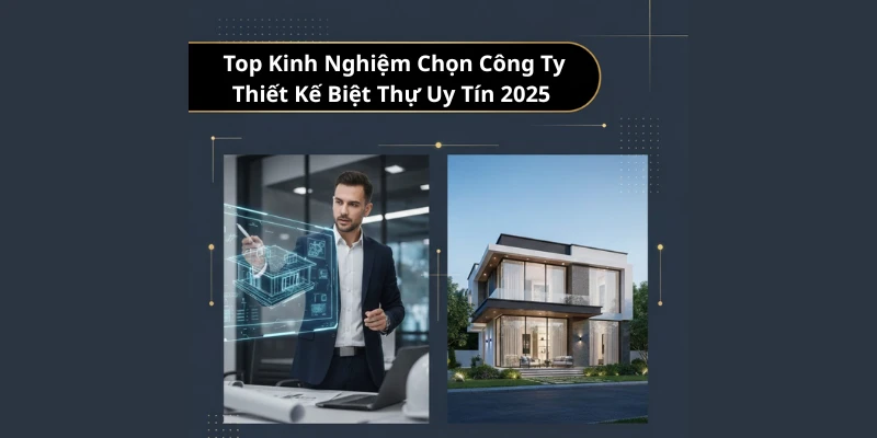 Top Kinh nghiệm chọn Công ty thiết kế biệt thự uy tín 2025