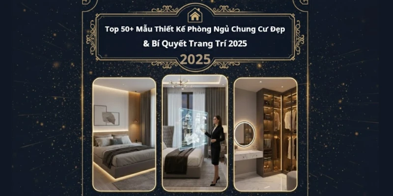 Top 50+ Mẫu Thiết Kế Phòng Ngủ Chung Cư Đẹp & Bí Quyết Trang Trí 2025