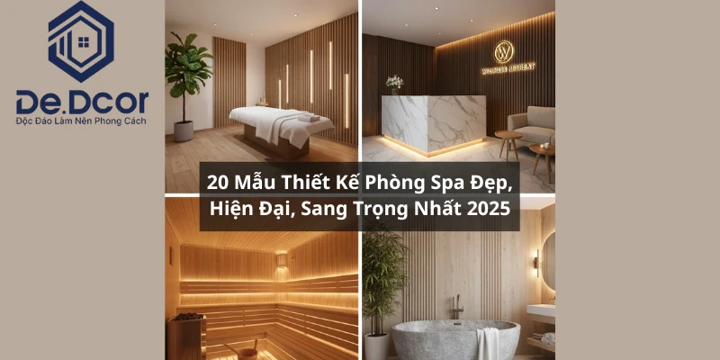 20+ Mẫu Thiết Kế Phòng Spa Đẹp, Hiện Đại, Sang Trọng Nhất 2025