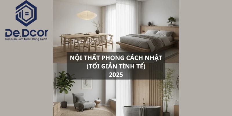 20+ Mẫu Nội Thất Phong Cách Nhật (Japandi) Tối Giản, Tinh Tế 2025