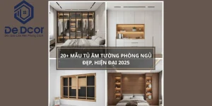 20+ Mẫu Tủ Âm Tường Phòng Ngủ Đẹp, Hiện Đại & Bí Quyết Thi Công 2025