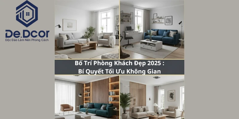 Bố Trí Phòng Khách Đẹp 2025: Bí Quyết Chọn Nội Thất & Tối Ưu Không Gian