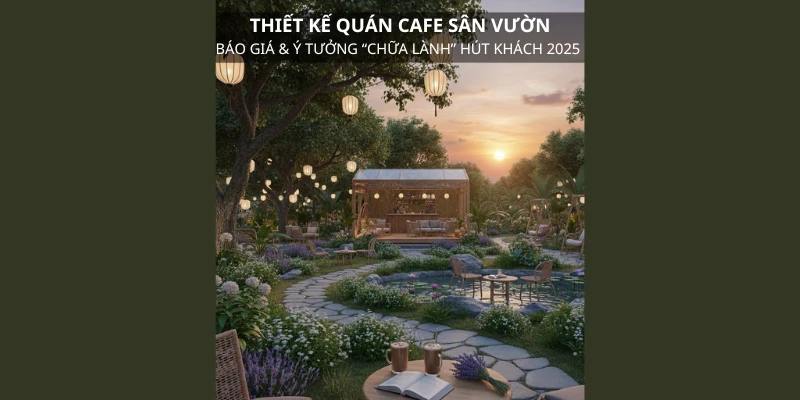 Thiết Kế Quán Cafe Sân Vườn: Báo Giá & Ý Tưởng “Chữa Lành” Hút Khách 2025