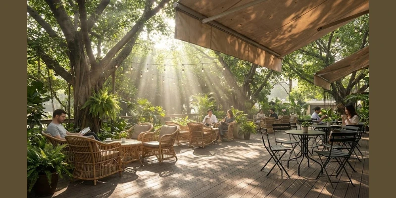Thiết Kế Quán Cafe Ngoài Trời Đẹp: Xu Hướng Chill Nhất 2025