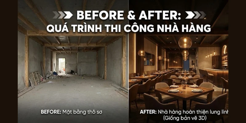 Thiết Kế Nhà Hàng Toàn Diện: Báo Giá & Quy Trình Chuẩn A-Z (2025)