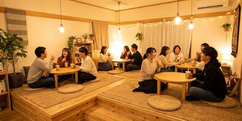 Top 20+ Mẫu Thiết kế quán trà sữa ngồi bệt Đẹp, Ấm cúng & Tối ưu Diện tích 2025