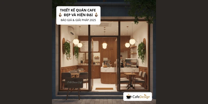 Thiết Kế Quán Cafe Nhỏ Đẹp: Báo Giá & Giải Pháp 2025