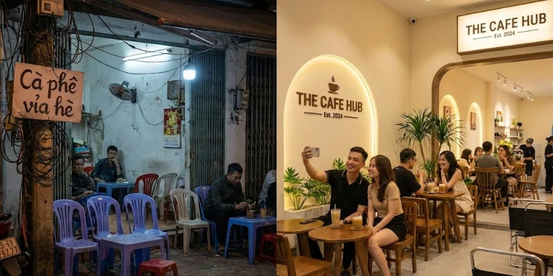 Cẩm nang Thiết kế quán cafe đẹp hút khách: Báo giá & Quy trình chuẩn 2025