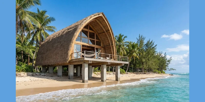 Bí quyết Thiết kế Homestay ven biển 2026: Vật liệu “Thách thức” gió mặn & Bão cát