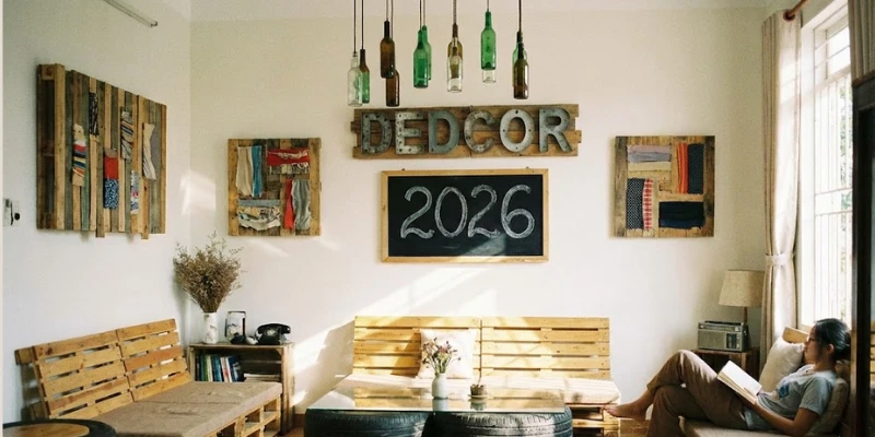 Tuyệt chiêu Decor Homestay giá rẻ 2026: Biến rác thải thành “Vàng” với vật liệu tái chế