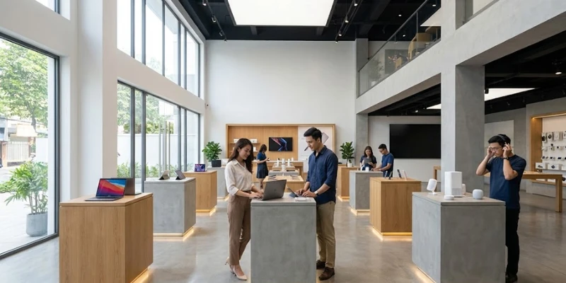 Thiết kế Showroom Toàn diện 2026: Nghệ thuật Bán hàng bằng Không gian & Trải nghiệm