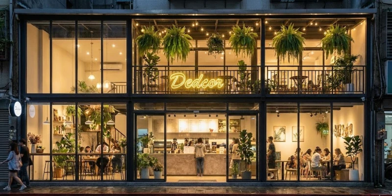 Top 15+ Mẫu Thiết kế quán trà sữa 2 tầng Đẹp, Có Gu & Góc Check-in Cực Chất 2026