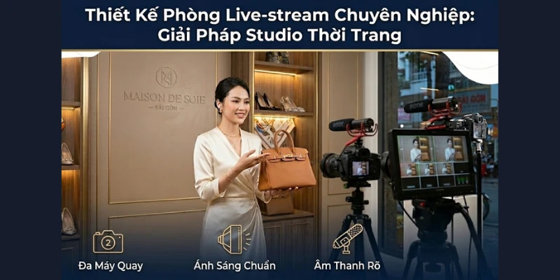 Thiết Kế Phòng Live-stream Chuyên Nghiệp: Giải Pháp Studio Thời Trang