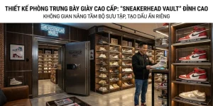 Thiết Kế Phòng Trưng Bày Giày Cao Cấp: “Sneakerhead Vault” Đỉnh Cao