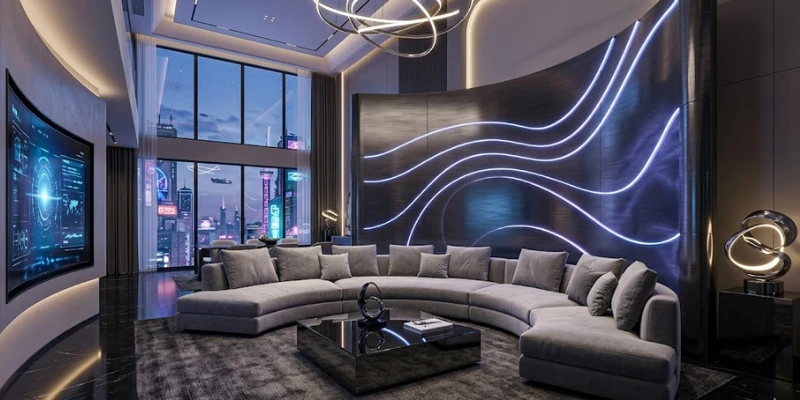 Xu Hướng Thiết Kế Nội Thất Cyber-Elegance: Viễn Tưởng & Thanh Lịch