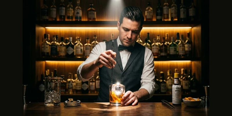 Thiết Kế Speakeasy Bar 2026: Nghệ Thuật Giấu Mình & Ánh Sáng Ma Mị