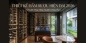 Thiết Kế Hầm Rượu Hiện Đại 2026: Chuẩn Mực Bảo Quản Châu Âu