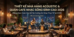 Thiết Kế Nhà Hàng Acoustic & Quán Cafe Nhạc Sống Đỉnh Cao 2026