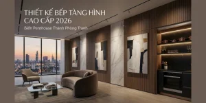 Thiết Kế Bếp Tàng Hình Cao Cấp 2026: Biến Penthouse Thành Phòng Tranh