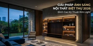 Giải Pháp Ánh Sáng Nội Thất Biệt Thự 2026: Đỉnh Cao Kỹ Thuật Rim Light