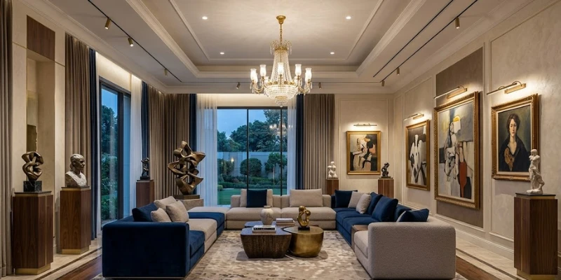Thiết Kế Phòng Khách Phong Cách Bảo Tàng: Đỉnh Cao Ánh Sáng Kiến Trúc