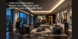 Thiết Kế Phòng Khách Phong Cách Bảo Tàng: Đỉnh Cao Ánh Sáng Kiến Trúc