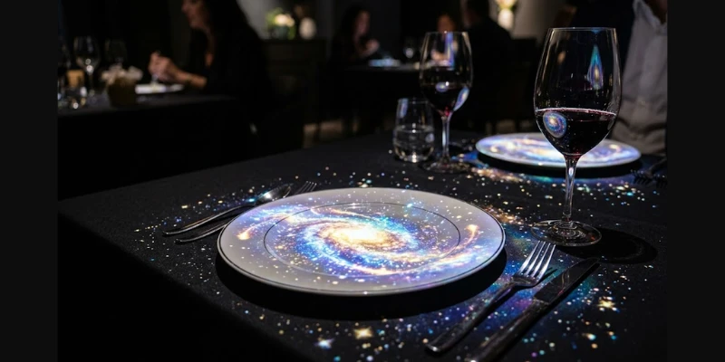 Thiết Kế Nhà Hàng Fine Dining 3D Mapping 2026 : Bùng Nổ Đa Giác Quan