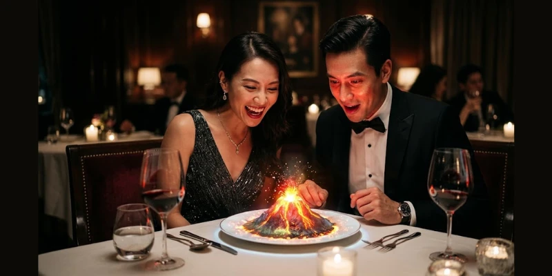 Thiết Kế Nhà Hàng Fine Dining 3D Mapping 2026 : Bùng Nổ Đa Giác Quan