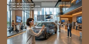 Thiết Kế Showroom Công Nghệ Phygital 2026: Kỷ Nguyên Bán Lẻ AR