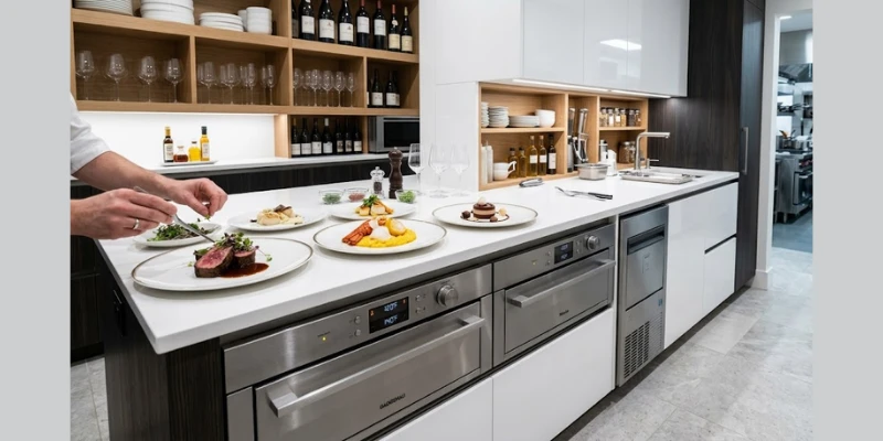 Thiết Kế Butler Pantry Biệt Thự: Khu Vực Chuẩn Bị Tiệc Ẩn Danh