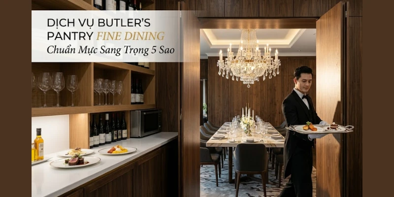 Thiết Kế Butler Pantry Biệt Thự: Khu Vực Chuẩn Bị Tiệc Ẩn Danh