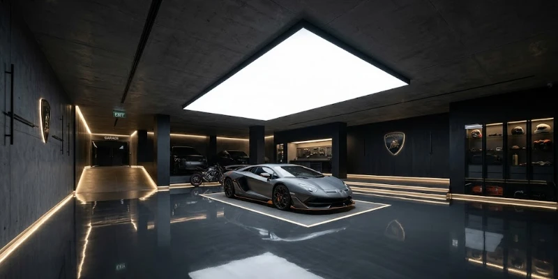 Thiết Kế Garage Ô Tô Biệt Thự 2026: Sàn Diễn Siêu Xe Đẳng Cấp 1 Thiết Kế Garage Ô Tô Biệt Thự 2026: Sàn Diễn Siêu Xe Đẳng Cấp