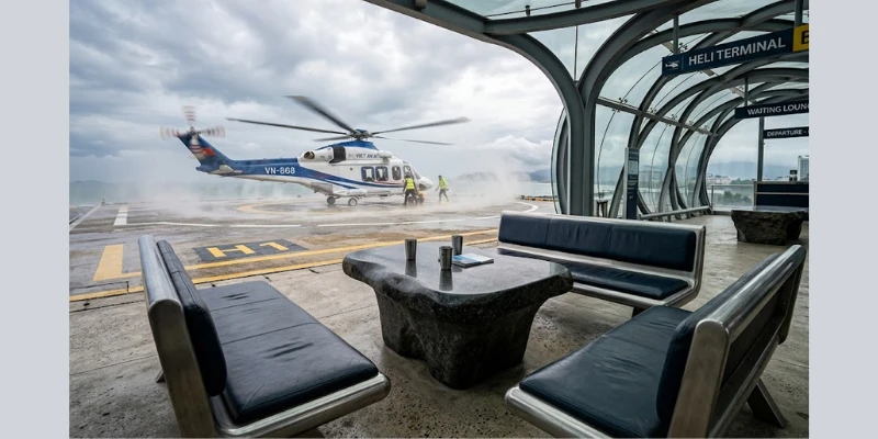 Thiết Kế Lounge Sân Thượng Cao Cấp: “Helipad Lounge” Đỉnh Cao