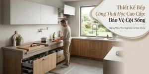 Thiết Kế Bếp Công Thái Học Cao Cấp: Bảo Vệ Cột Sống