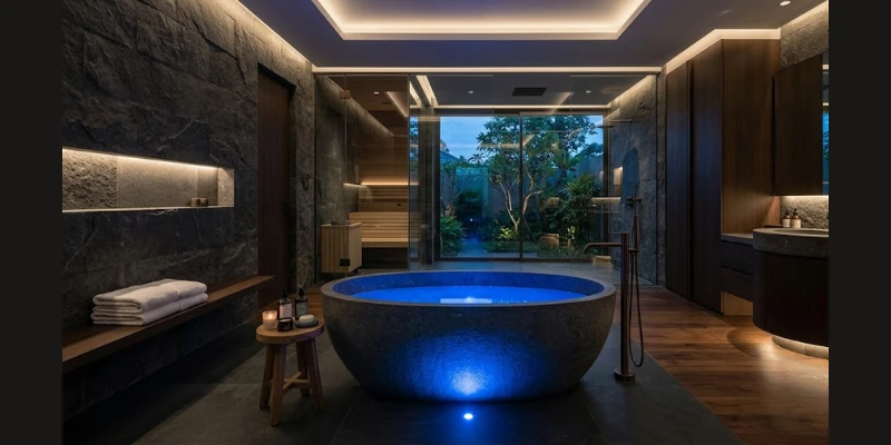Thiết Kế Phòng Tắm Master Đa Giác Quan: Trải Nghiệm Trị Liệu
