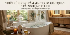 Thiết Kế Phòng Tắm Master Đa Giác Quan: Trải Nghiệm Trị Liệu