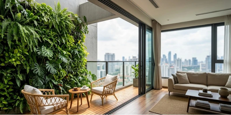 Thiết Kế Ban Công Chung Cư Cao Cấp: Cực Phẩm “Biophilic Healing”