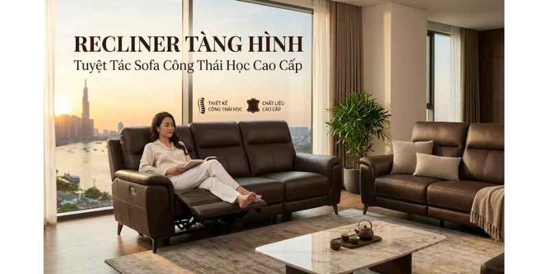 Recliner Tàng Hình: Tuyệt Tác Sofa Công Thái Học Cao Cấp