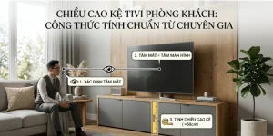 Chiều Cao Kệ Tivi Phòng Khách: Công Thức Tính Chuẩn Từ Chuyên Gia